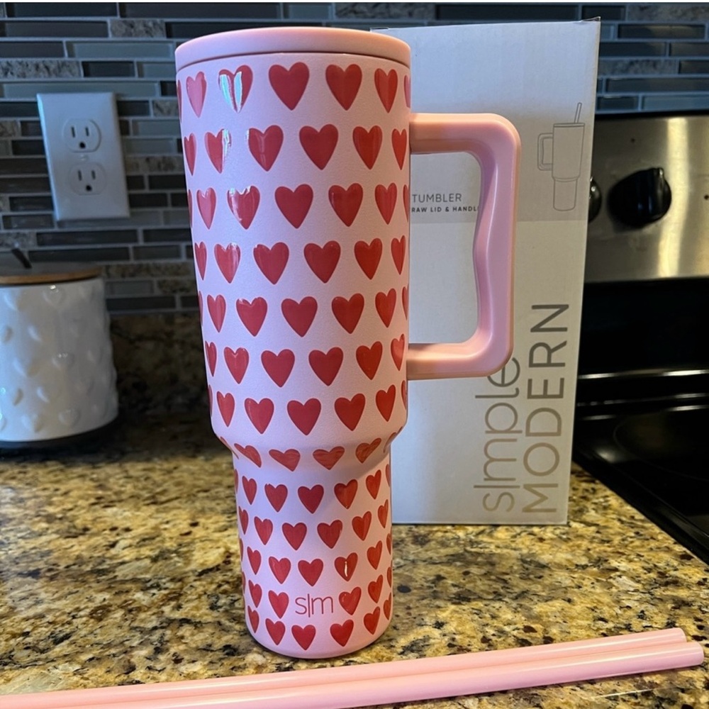 Simple Modern Valentine’s Day Trek Tumbler